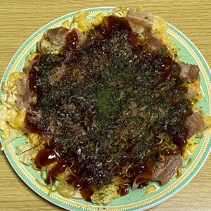 フライパンで広島焼き風お好み焼き